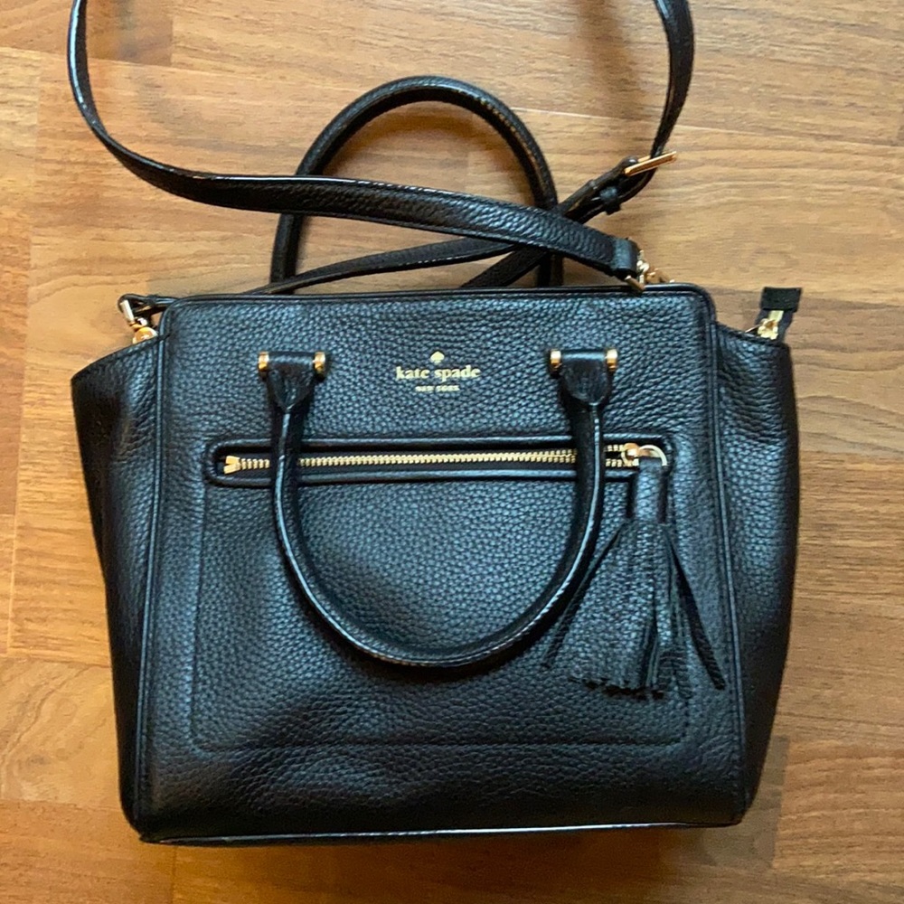 Kate Spade handbag/crossbody black leather purse